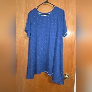 LuLaRoe Navy Dress with White Dots